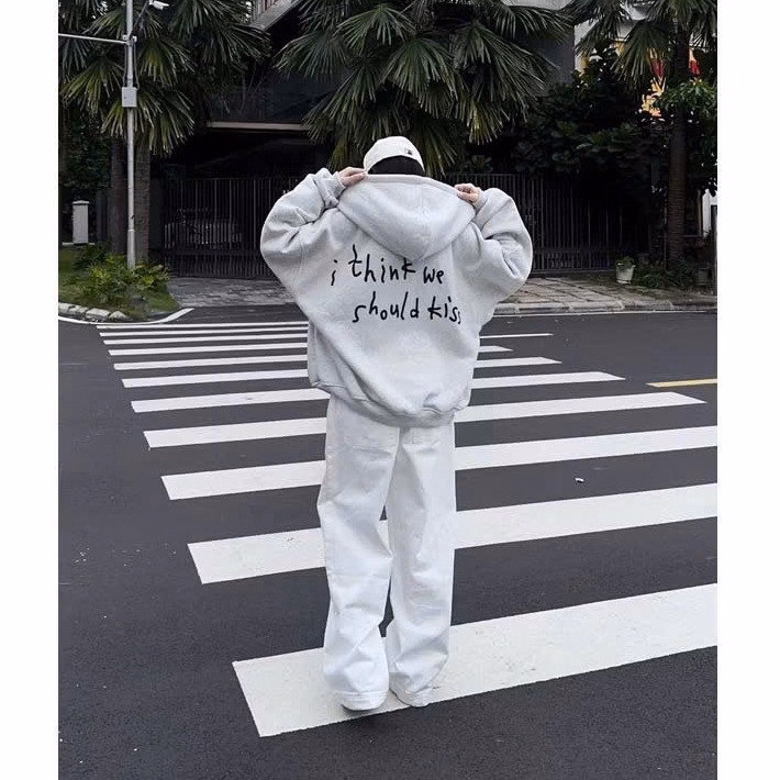 Áo Khoác Nỉ Form Boxy In Nổi Chữ S Tay Phồng Nam Nữ Đều Mặc Được Tp13 - Golden Dream - Ảnh 5