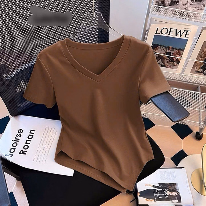 Áo Kiểu Cổ Tim Tay Ngắn Tà Xéo Dài Thun Borrip Loại 1 Co Giãn - Lê Phương Boutique - Ảnh 4