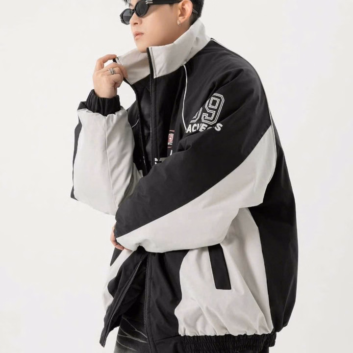 Áo Khoác Dù Cổ Trụ 2 Lớp Unisex Nam Nữ Phối Màu In Số 59 Tay Tp33 - Golden Dream - Ảnh 5