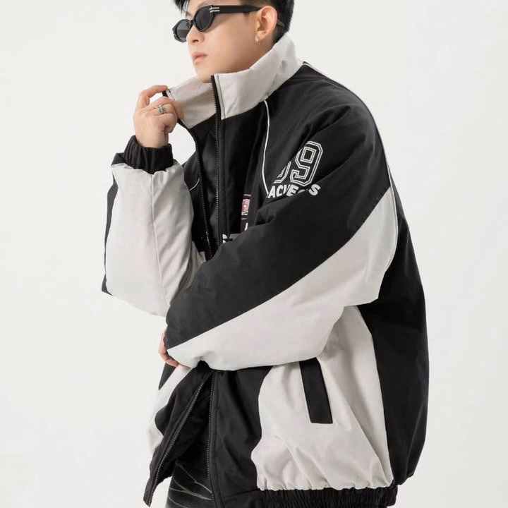 Áo Khoác Dù Cổ Trụ 2 Lớp Unisex Nam Nữ Phối Màu In Số 59 Tay Tp33 - Golden Dream - Ảnh 8