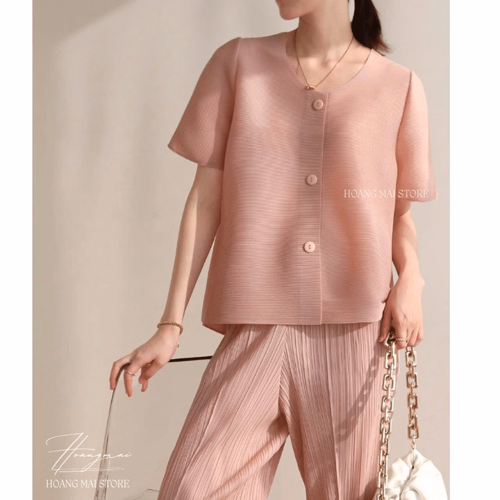 Áo Dập Xịn Đơn Sắc Q.Châu Cao Cấp - Hoàng Mai Fashion - Ảnh 5