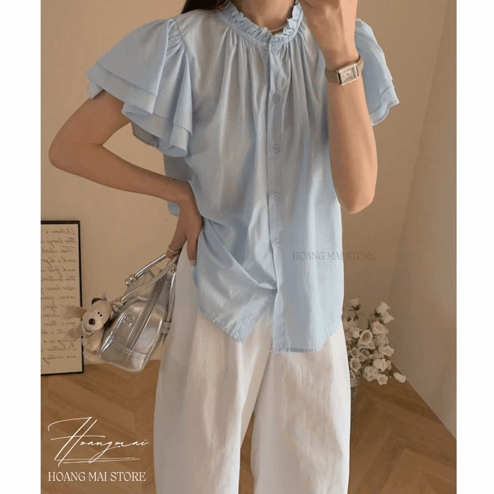 Áo Xô Cổ Bèo Cánh Tiên - Hoàng Mai Fashion - Ảnh 3