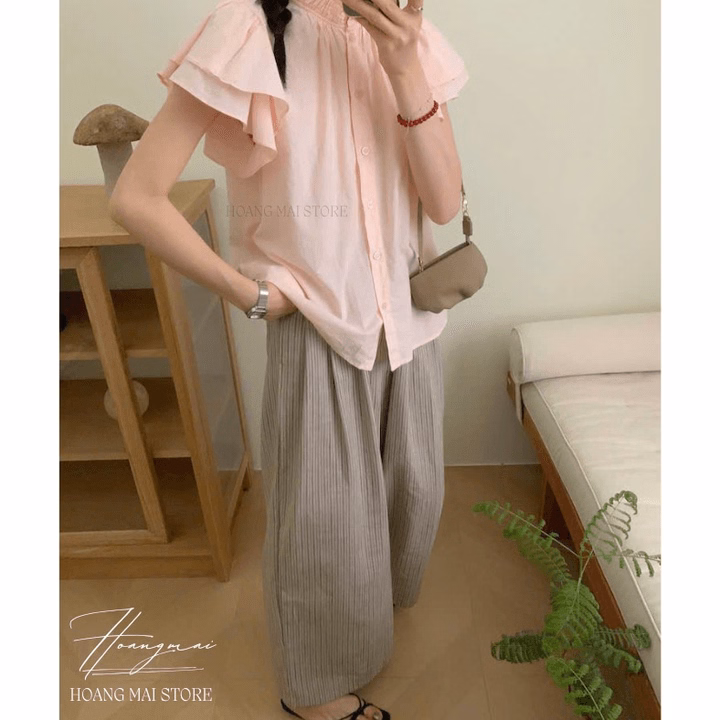 Áo Xô Cổ Bèo Cánh Tiên - Hoàng Mai Fashion - Ảnh 4