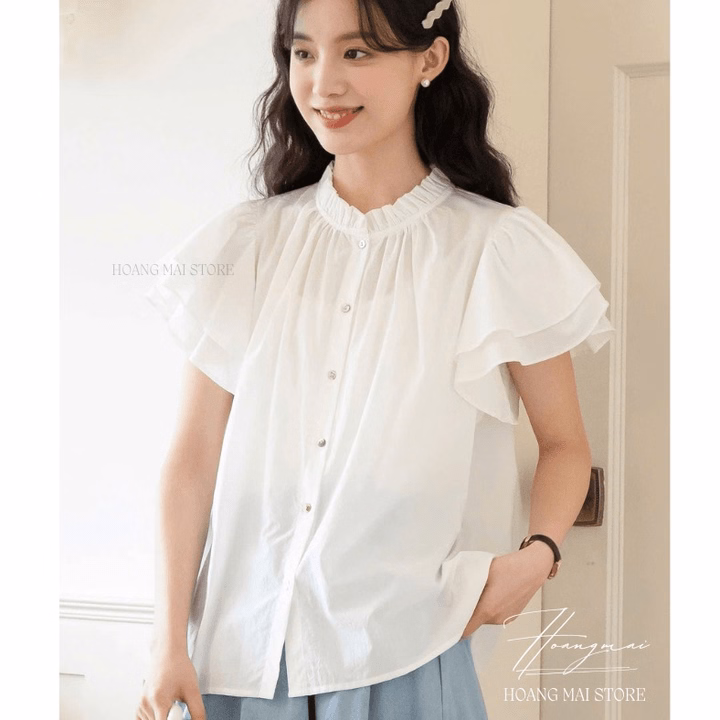 Áo Xô Cổ Bèo Cánh Tiên - Hoàng Mai Fashion - Ảnh 5