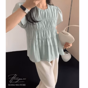 Áo Xô Tay Bồng Nhún Tầng - Hoàng Mai Fashion