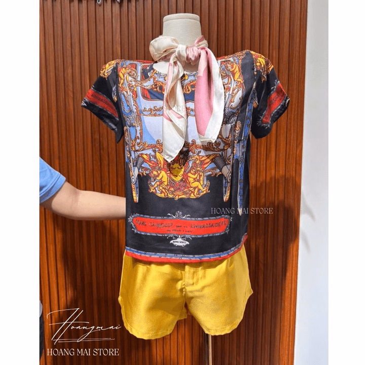 Set Bộ Chiffon Họa Tiết Sang Trọng - Hoàng Mai Fashion - Ảnh 4