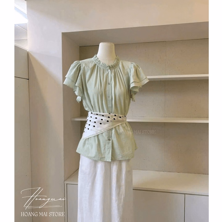 Áo Xô Cổ Bèo Cánh Tiên - Hoàng Mai Fashion - Ảnh 7