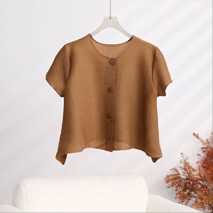 Áo Dập Xịn Đơn Sắc Q.Châu Cao Cấp - Hoàng Mai Fashion - Ảnh 6