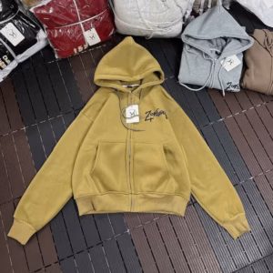 Áo Khoác Nỉ Dệt Nữ Thêu Chữ Zop Mũ Rộng Form Thoải Mái Tp800 - Golden Dream