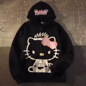 Áo Khoác Nỉ Unisex Nam Nữ In Nổi Hình Kitty Havesst Xinh Xắn Tp012 - Golden Dream