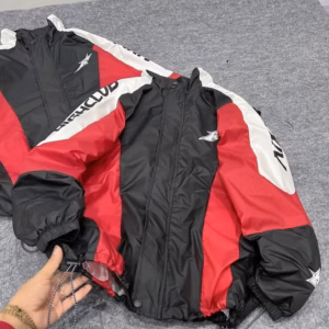 Áo Khoác Dù Nam Nữ Cổ Bẻ Thiết Kế Khóa Kéo In Highcl -Htm Fashion