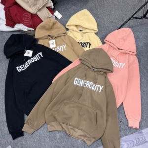 Áo Khoác Hoodie Nam Nữ Form Rộng Có Nón In Generosiry - Htm Fashion