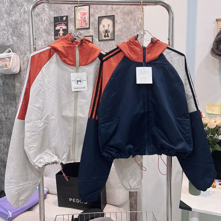 Áo Khoác Dù Nữ Mero 2 Lớp Thiết Kế Khóa Kéo Cổ Trụ - Htm Fashion - Ảnh 2