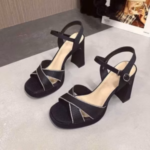 Dép Quai Hậu Cao Cấp, Đế Cao 9 Cm, Sang Chảnh- Haanh