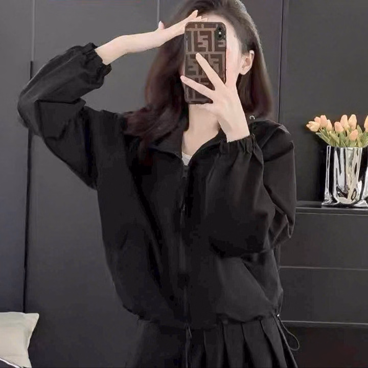 Áo Khoác Dù Nữ 2 Lớp Có Lớp Lót Trong Cùng Màu Bo Tay Siêu Xinh Ut28 - Golden Dream - Ảnh 2