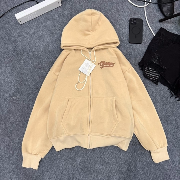 Áo Khoác Hoodie Nam Nữ Form Rộng In Nổi Champs Có Nón - Htm Fashion - Ảnh 2