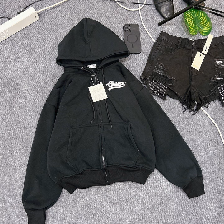 Áo Khoác Hoodie Nam Nữ Form Rộng In Nổi Champs Có Nón - Htm Fashion - Ảnh 8