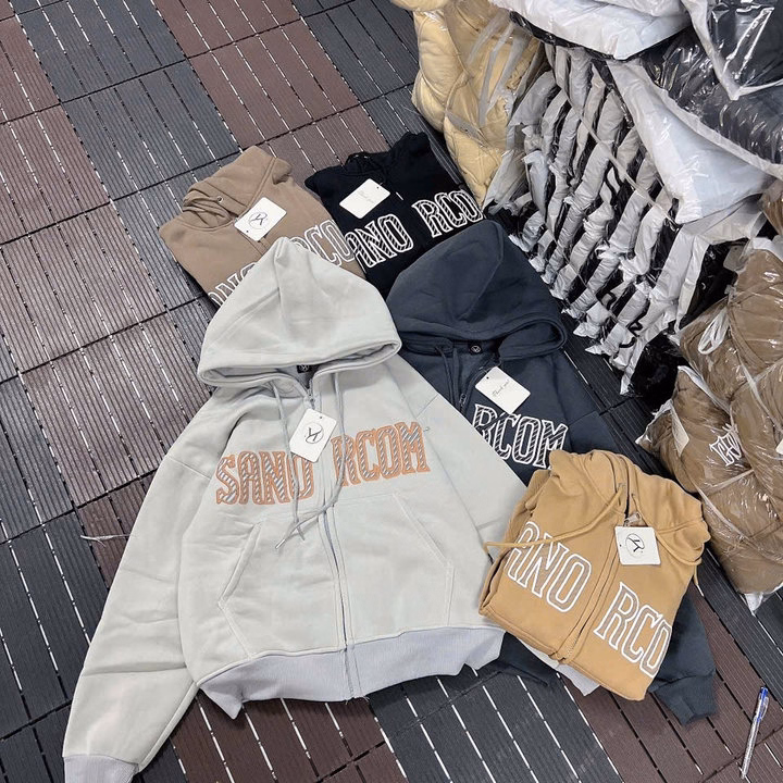 Áo Khoác Hoodie Nỉ Nam Nữ Có Nón Thiết Kế Khóa Kéo In Sanorcom - Htm Fashion - Ảnh 6