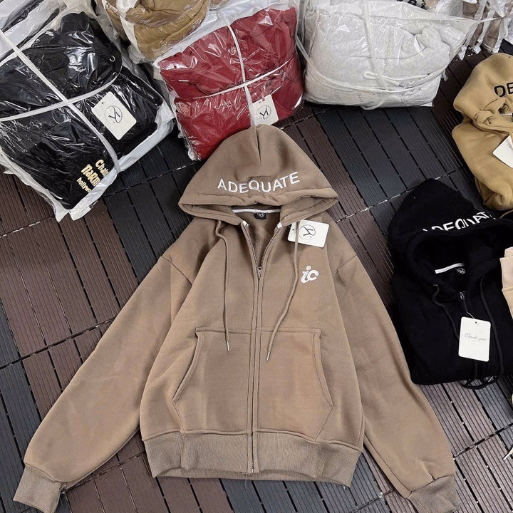 Áo Khoác Nam Nữ Thêu Adequate Ở Nón - Htm Fashion - Ảnh 3