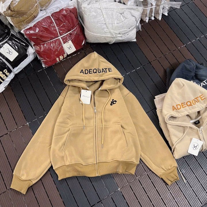 Áo Khoác Nam Nữ Thêu Adequate Ở Nón - Htm Fashion - Ảnh 5