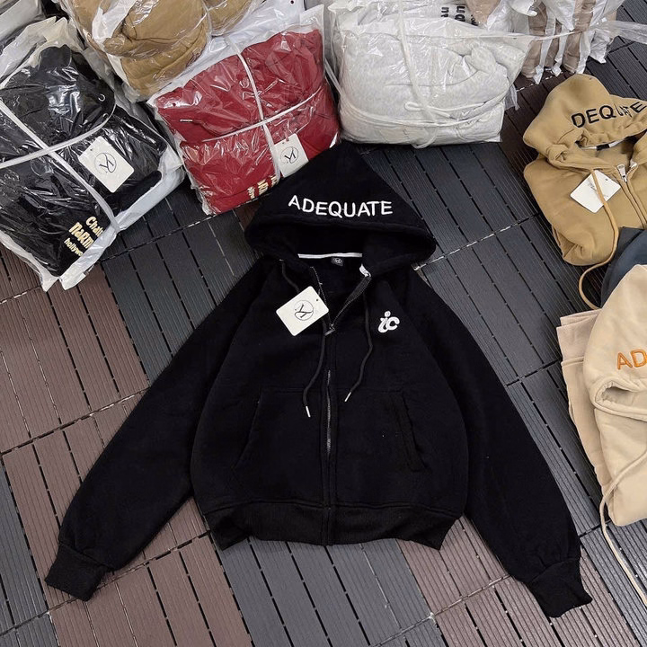 Áo Khoác Nam Nữ Thêu Adequate Ở Nón - Htm Fashion - Ảnh 2