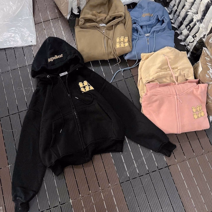 Áo Khoác Hoodie Nỉ Họa Tiết Magoobear Dễ Thương - Htm Fashion - Ảnh 4