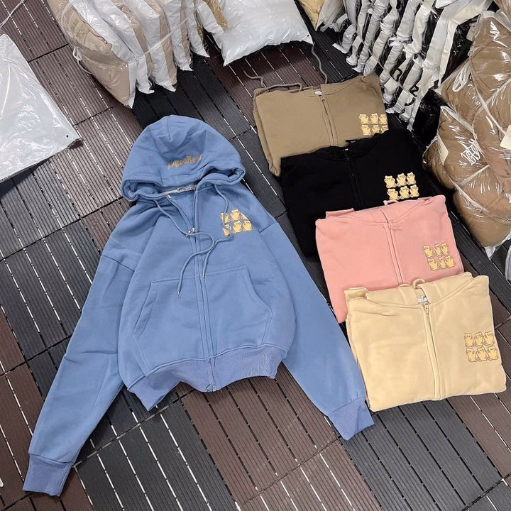 Áo Khoác Hoodie Nỉ Họa Tiết Magoobear Dễ Thương - Htm Fashion - Ảnh 6