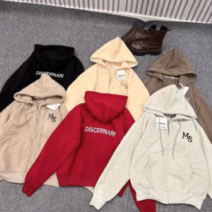 Áo Khoác Nỉ Nữ Có Nón Thêu Ms - Htm Fashion