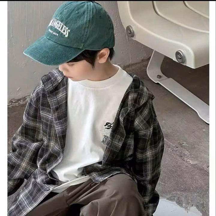 Áo Chống Nắng Cho Bé Trai,Bé Gái- Áo Sơ Mi Dạ Kẻ Chống Nắng Chống Tia Uv- Chipxinhxk - Ảnh 2