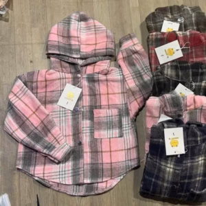 Áo Chống Nắng Cho Bé Trai,Bé Gái- Áo Sơ Mi Dạ Kẻ Chống Nắng Chống Tia Uv- Chipxinhxk