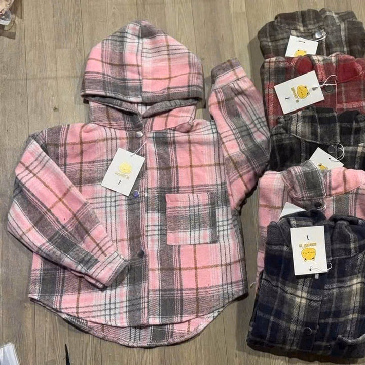 Áo Chống Nắng Cho Bé Trai,Bé Gái- Áo Sơ Mi Dạ Kẻ Chống Nắng Chống Tia Uv- Chipxinhxk