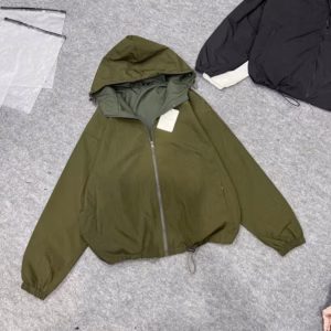 Áo Khoác Dù Nhăn 2 Lớp Nữ Phối Dây Rút Có Lớp Lót Cùng Màu Va11 - Golden Dream