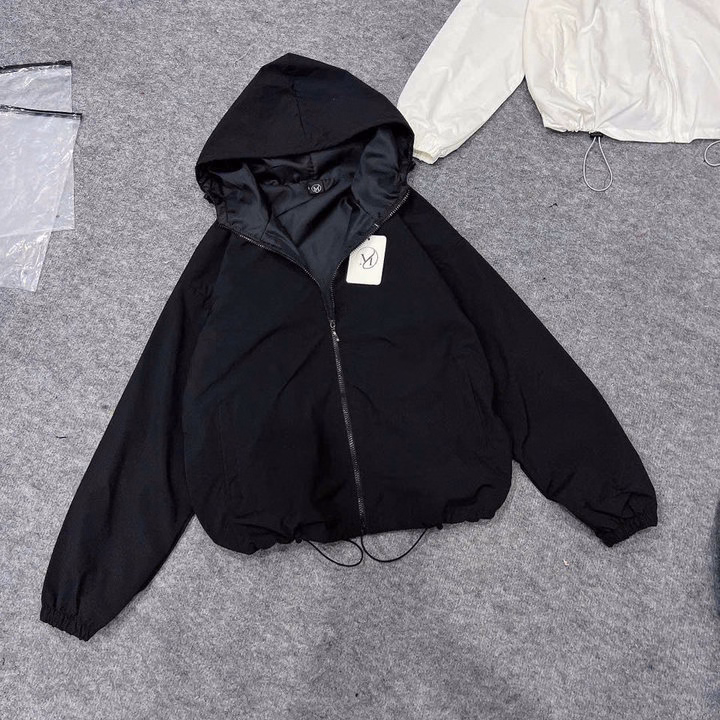 Áo Khoác Dù Nhắn Nữ 2 Lớp Có Dây Rút Lớp Lót Cùng Màu Chống Nắng Tốt Va22 - Phương Store - Ảnh 8