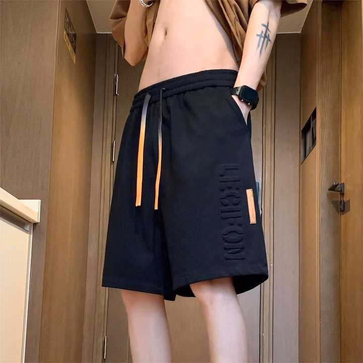 Quần Lửng Nam Chất Vải Thun Poly 2 Da In Nổi Lecii Phối Dây Loang Y Hình Tp92 - Golden Dream - Ảnh 2