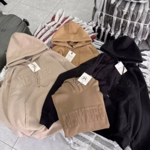 Áo Hoodie Nỉ Nam Nữ Có Nón Họa Tiết Thêu Newtro - Htm Fashion