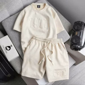 Bộ Thể Thao Nam Chất Liệu Vải Da Lộn Dập Nổi Thấm Hút Mồ Hôi - Men’S Style