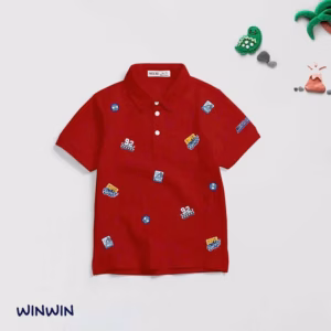 Áo Thun Cổ Bẻ Bé Trai In Hoạ Tiết Racer Từ 12-45Kg Cho Bé Trai