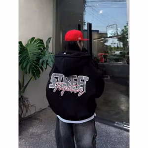 Áo Khoác Nỉ Nam Nữ Họa Tiết Street - Htm Fashion