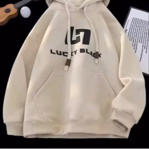 Áo Hoodie Nỉ Nam Nữ Có Nón In Lucky Black - Htm Fashion