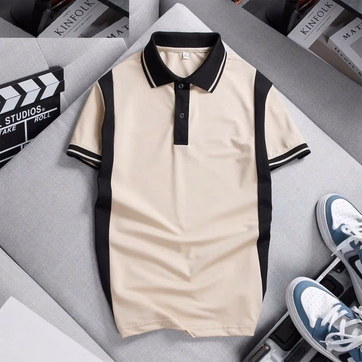 Áo Thun Polo Nam Vải Cá Sấu Phối Sọc Viền Tay - Gdn - Ảnh 5