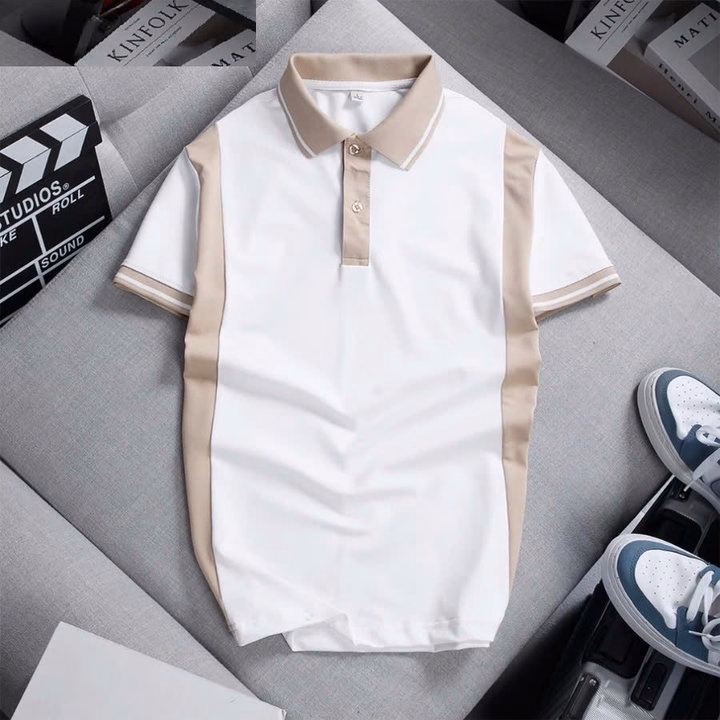 Áo Thun Polo Nam Vải Cá Sấu Phối Sọc Viền Tay - Gdn - Ảnh 9