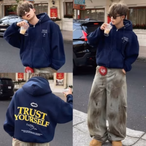 Áo Khoác Nỉ Form Boxy Thêu Chữ Trust Yoursell Unisex Nhiều Màu Để Lựa Chọn Tp23 - Phương Store