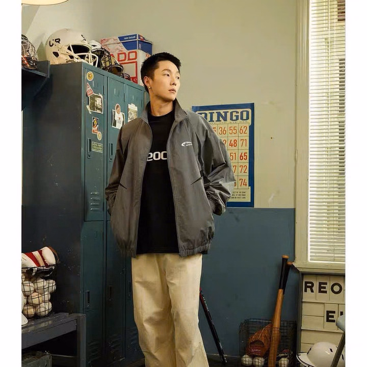 Áo Khoác Dù Nam Nữ 2 Lớp Cổ Bẻ In Chữ Reocha - Htm Fashion - Ảnh 8