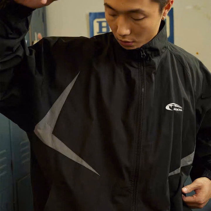 Áo Khoác Dù Nam Nữ 2 Lớp Cổ Bẻ In Chữ Reocha - Htm Fashion - Ảnh 2