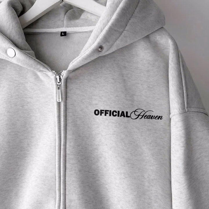 Áo Khoác Hoodie Nỉ In Chữ Official Có Nón - Htm Fashion - Ảnh 8