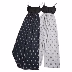 Sét Bộ Đồ Nữ Quần Chữ Aaa Dáng Dài 95 Cm+ Mix Áo 2 Dây Bún Chất Tăm Lạnh