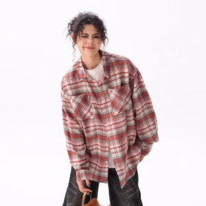 Áo Sơ Mi Kẻ Sọc Caro Flannel Vải Cotton Dạ, Dày Cao Cấp Form Rộng, Unisex - Tp554