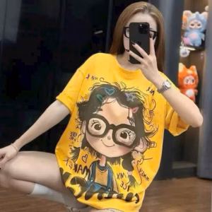 Áo Phông Nữ Siêu Cấp Form Rộng, Áo Thun Nữ Cao Cấp Hàng Chuẩn Đẹp In Mặt Người Tp87