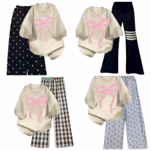 Tổng Hợp Các Sét Bộ Quần Ống Rộng + Mix Áo Phông Form Rộng Unisex - Nơ Dúm Từ Chất Liệu Cotton Và Da Cá Siêu Đẹp