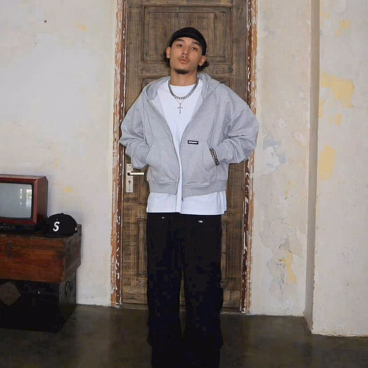 Áo Khoác Nỉ Form Boxy Chạy Viền Chữ V Tay Phồng Bo Dệt Có 2 Túi Trong Unisex Tp112 - Golden Dream - Ảnh 4